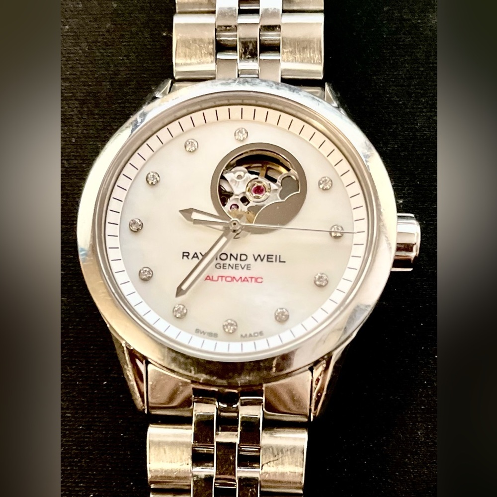 Raymond Weil AUTOMATIC watch pearl face with diamonds